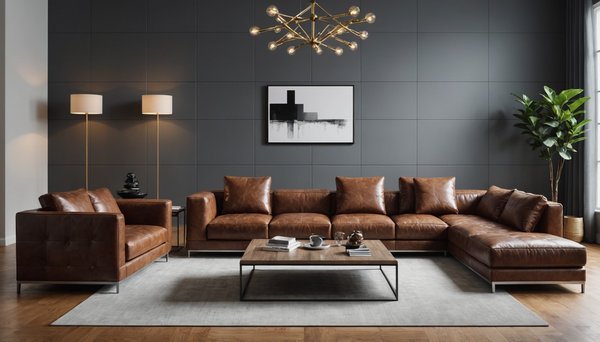 Canapés en cuir modulables : le choix idéal pour un intérieur chic