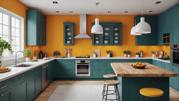 Quelles combinaisons de couleurs pour une cuisine végétalienne moderne et lumineuse ?