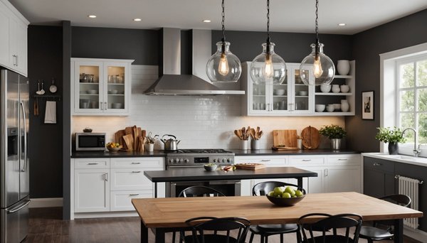 Suspensions de cuisine : illuminez votre espace avec style !